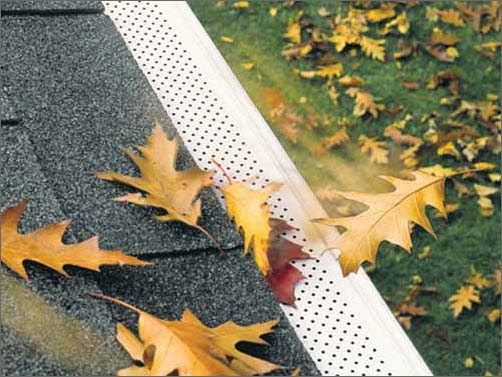 gutter guard keep leaves out